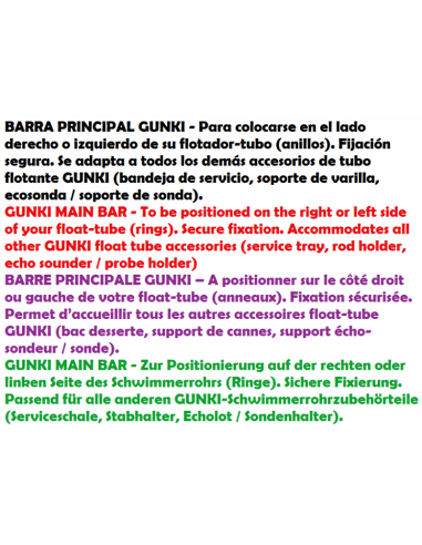 GUNKI BARRA ACCESORIOS FLOAT TUBE