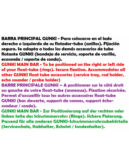 GUNKI BARRA ACCESORIOS FLOAT TUBE