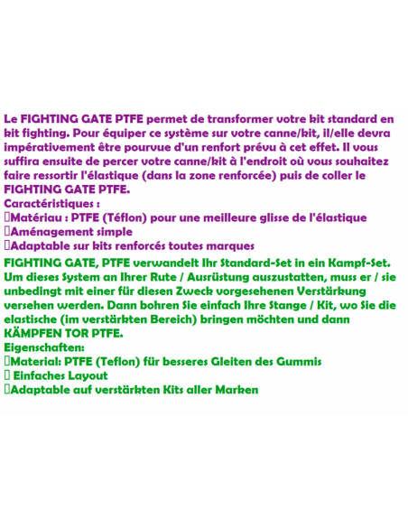 SENSAS FIGHTING GATE-PORTE PTFE (STRIPPA)