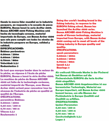 BANAX CARRETE ARCHER 4500