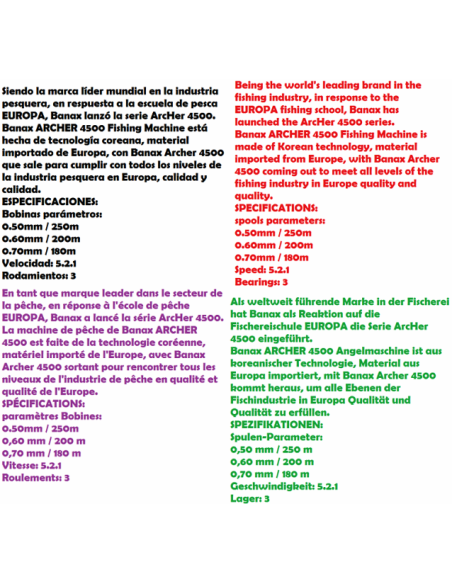 BANAX CARRETO ARCHER 4500