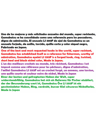 HAMEÇONS Gamakatsu 3313F