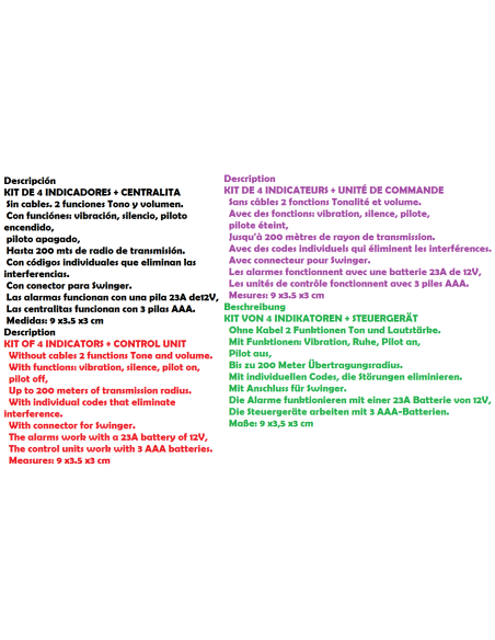 VORTEKS KIT  ALLARMI WIRELESS B2