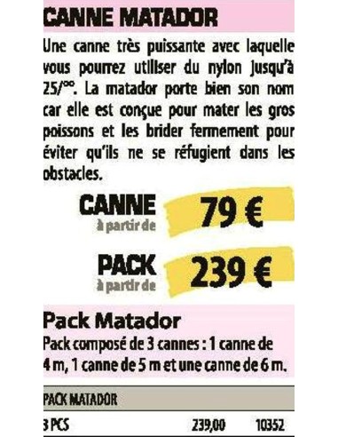 SENSAS  CANNE TELESCOPIQUE  MATADOR 500