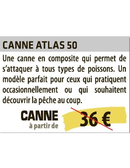CANNE COUP A EMMANCHEMENT SENSAS ATLAS  50 , 4.50m..