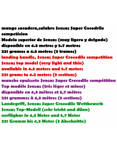 SENSAS PUNHO DO SACADERA SUPER COCODRILE COMPETITION 