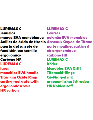 GARBOLINO LUREMAX CASTING ROD 6.3/1.90M 