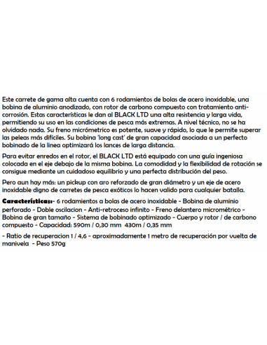 PROWESS REEL BLACK LTD 8006 FD