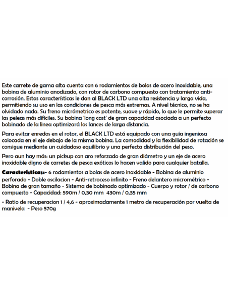 PROWESS REEL BLACK LTD 8006 FD