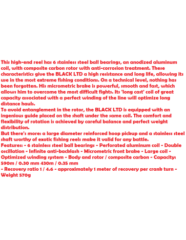 PROWESS REEL BLACK LTD 8006 FD