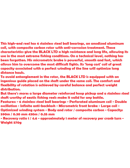 PROWESS REEL BLACK LTD 8006 FD