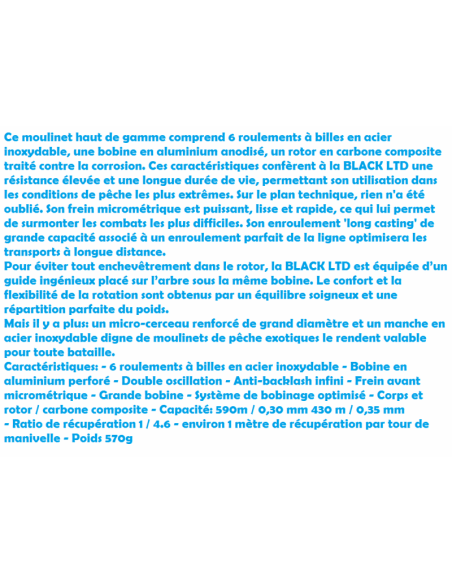 PROWESS REEL BLACK LTD 8006 FD