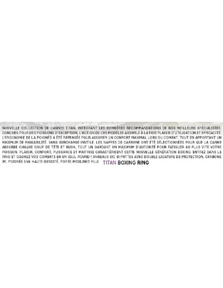 PEZON & MICHEL TITAN BOXING ROD S-200 RING