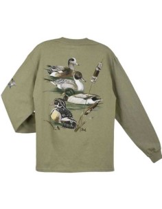 CHEMISE DE CHASSE AL AGNEW DUCK COLLAGE MANCHES LONGUES