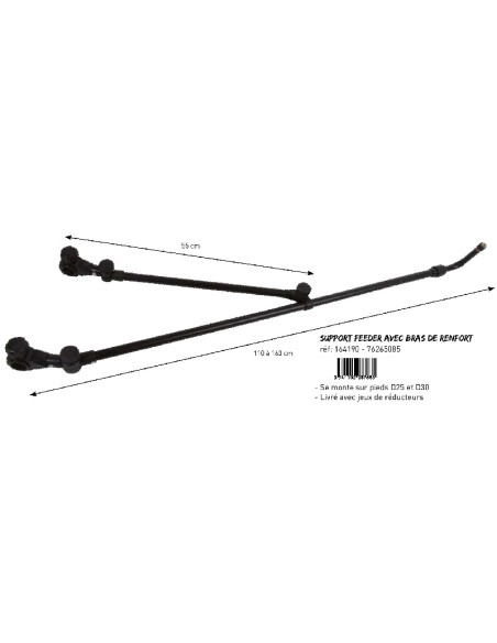 BRACCIO FEEDER 2 GAMBE TELESCOPICO 90 X 160