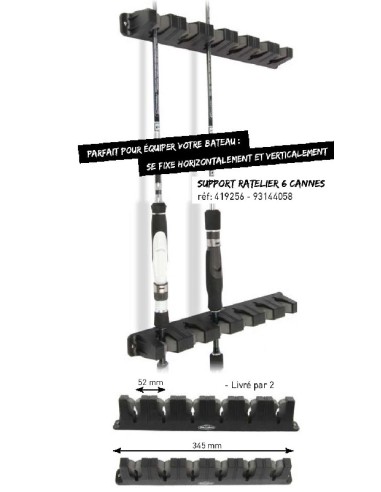 SUPPORT, RACKS, 6 RODS (2 UNITS)