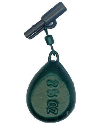 FLAT PEAR LEAD WITH SWIVELS