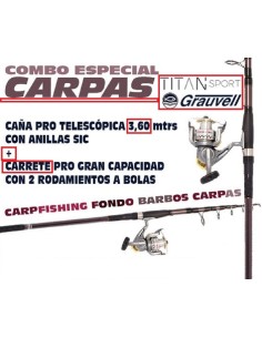 COMBO GRAUVELL PRO TELECARPE 3.60M 2