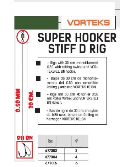 VORTEKS ANZOL ATADO RIGIDO D RIG