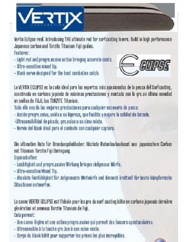 CANNE SURFCASTING VERTIX ECLIPSE