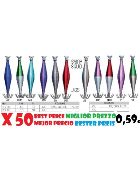 Turlutte EVIA SHINY plombee 