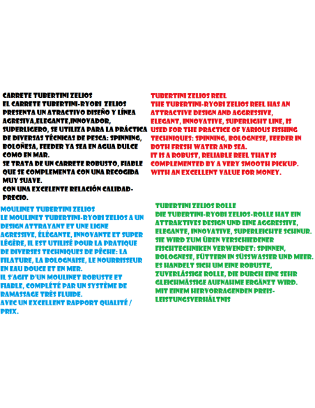 CARRETE TUBERTINI RYOBI  ZELIOS