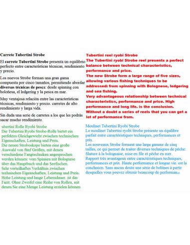 TUBERTINI RYOBI REEL STROBE