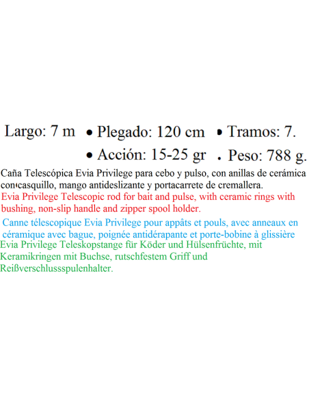 CANNE TELESCOPIQUE EVIA PRIVILEGE