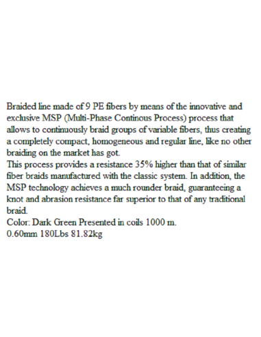 BRAID EVIA ASARI MS-9 PE    9X