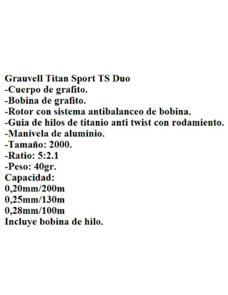TITAN SPORT REEL TS DUO 6000 + NYLON