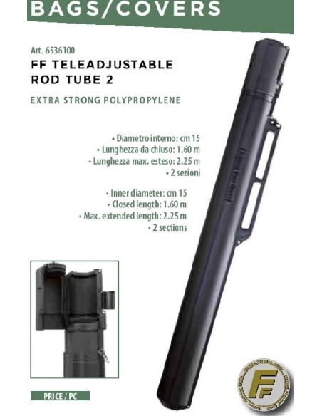 FISHING FERRARI FUNDA RIGIDA CAÑA PARA VIAJE LINEAEFFE