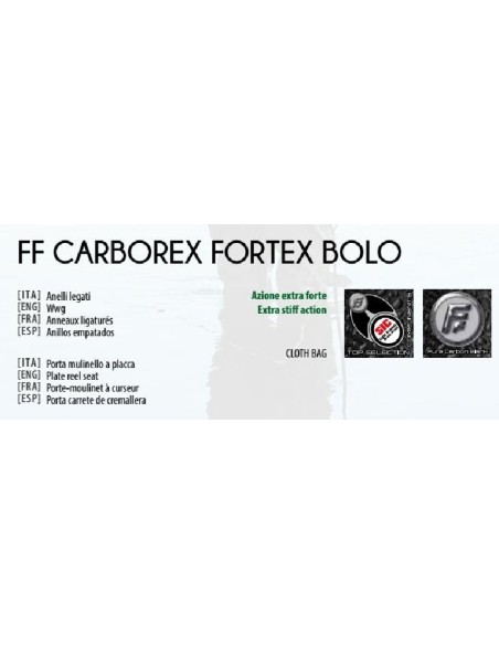 FISHING FERRARI CARBOREX FORTEX BOLO ROD  100GR.