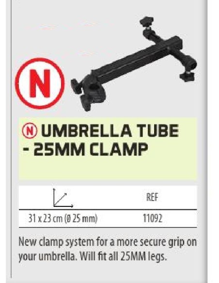 SENSAS UMBRELLA SUPPORT TUBE - JAW D.25MM