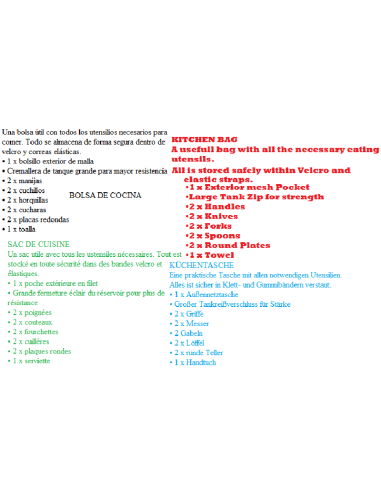 STARBAITS CONCEPT BORSA DA CUCINA KITCHEN BAG