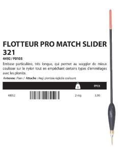 SENSAS FLOTTEUR ANGLAIS PRO MATCH SLIDER 321 2