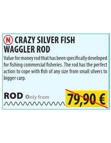 SENSAS CANNE ANGLAISE CRAZY SILVER FISH 420