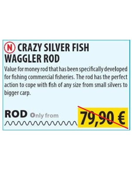 SENSAS CANYA INGLESA CRAZY SILVER FISH 420