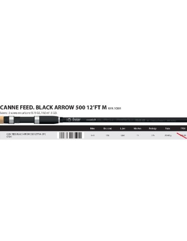 SENSAS CANNA FEEDER BLACK ARROW 500