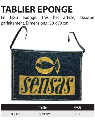 SENSAS GREMBIULE ASCIUGAMANO - TABLIER EPONGE