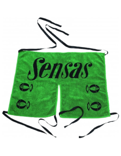 SENSAS DELANTAL TOALLA COWBOY VERDE Y NEGRO