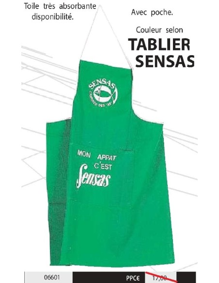 SENSAS TABLIER HOMME VERT
