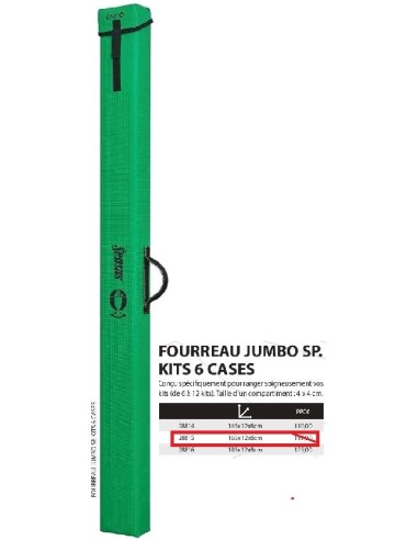 SENSAS FOURREAU JUMBO ESPECIALI KITS 4 CASES 1.65 M.