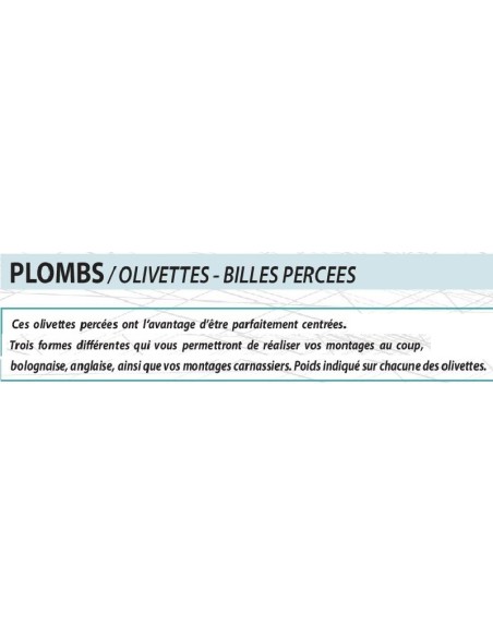 SENSAS CAIXA DE DISPENSACIO DE (PLOMS) BOLES PERFORADES
