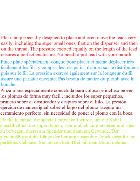 SENSAS morsetto piatto PER PIOMBO