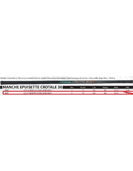 SENSAS HANDLE NET CROTALE 30