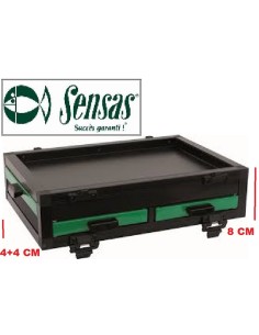 SENSAS BLOC CASIER, 2 TIROIRS FRONTAUX + 1 LATERAL