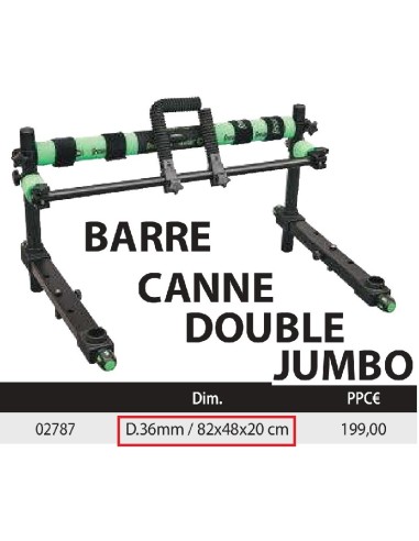 SENSAS DOUBLE ROD BAR, JUMBO - 80 CM.(26.5')