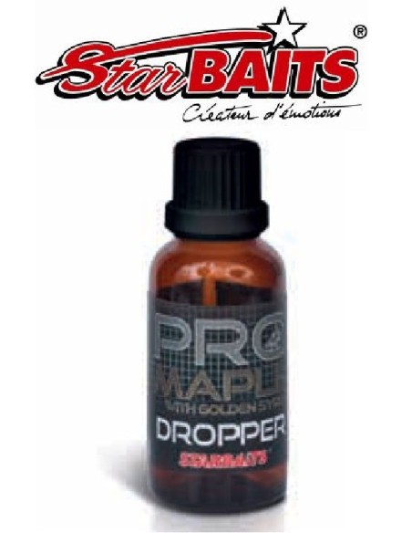 STARBAITS PROBIOTIC MAPPLE DROPPER 30 ML.(liquide attractif concentré ET AROMATISÉ EN COMPTE DES GOUTTES)