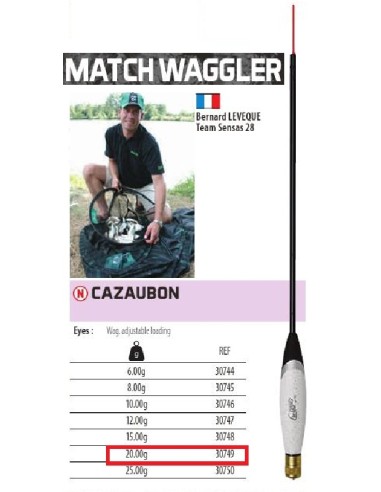 SENSAS CAZAUBON ADJUSTABLE LEADED ENGLISH FLOAT