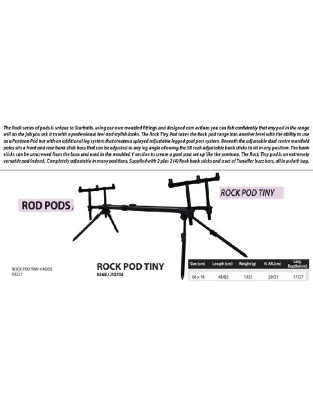 STARBAITS ROCK POD TINY (ROD POD) 4 CANYES